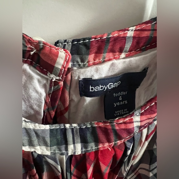 Baby Gap Girls Christmas Plaid Dress - Size 4T - Picture 3 of 3